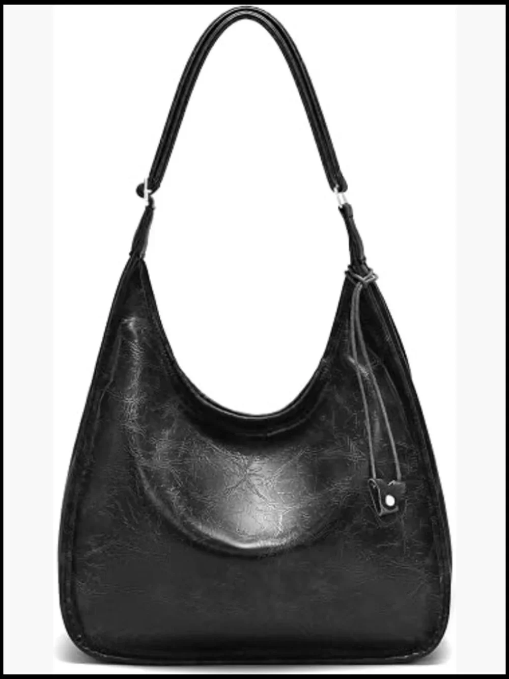 Large Hobo Purse Womens Shoulder Bag Soft Slouchy Vegan Leather Tote Work Bag